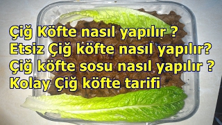 Çiğ Köfte Tarifi  Çiğ köfte nasıl yapılır [upl. by Therese]