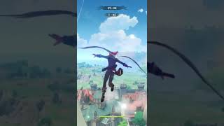 Beat Ambers Gliding Challenge with Diluc Genshin Impact [upl. by Narol]