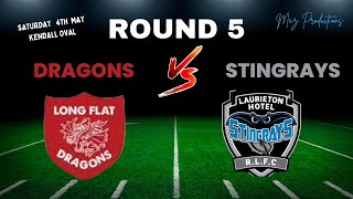 HASTINGS LEAGUE  LONG FLAT DRAGONS Vs LAURIETON STINGRAYS  ROUND 5 [upl. by Asseniv]