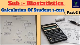 Student ttest One amp Two sample ttest Paired amp Unpaired ttest Biostatistics  PartI [upl. by Coben]