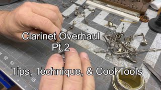 Clarinet Overhaul pt2 band instrument repair cool tools amp techniques Wes Lee Music Repair [upl. by Welcy316]