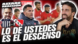 INDEPENDIENTE PERDIÓ 3 A 2 CON TALLERES Y QUEDÓ ELIMINADO  AZZARO REACCIÓN [upl. by Eivla]