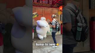 Baymax Fist Bump 👊  shorts disney disneyland [upl. by Wj]