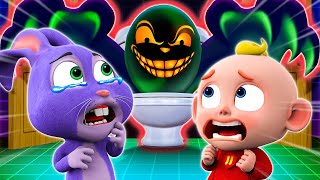 Monster In The Toilet Song  Funny Kids Songs  More Nursery Rhymes amp Kids Songs  Animal Sound Song [upl. by Liakim674]