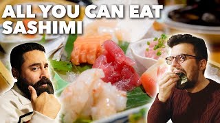 DELICIOUS and CHEAP SUSHI Buffet in Tokyo  Shinjuku 4K [upl. by Latrell357]