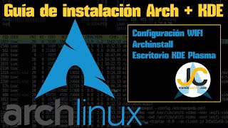 📢🔔 Archinstall instalación de Archlinux  KDE en Español paso a paso por WIFI [upl. by Htebzile]