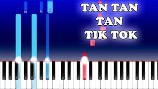 Beat Automotivo Tan Tan Tan Viral TikTok versionPiano Tutorial [upl. by Aw]