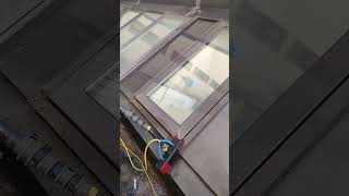 limpieza de aluminios y velux en techo de estudio [upl. by Ameerahs359]