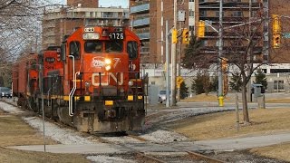 CN IOX Industrial Downtown Sarnia HD [upl. by Llevra731]