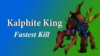 Fast Kalphite King Kill  Under One Minute  Plastic Cup   January 15 2013 [upl. by Nwahsauq580]