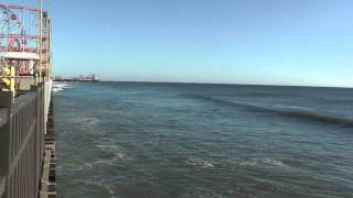 Waves Under Boardwalk Seaside NJ [upl. by Ahdar]