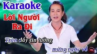 KARAOKE  Lời Người Ra Đi  Ngô Quốc Linh [upl. by Ysabel]