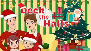 Deck the halls  JollyKidsToons Nursery Rhymes and Kids Song [upl. by Jillian945]