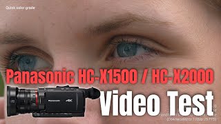 Panasonic HCX1500  HCX2000 Video Test including Extreme Low Light [upl. by Vacuva]