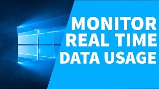 How To Monitor Real Time Data Usage In Windows  Real Time Data Usage Monitor [upl. by Eiba]