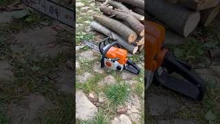 STIHL  MS 180 як запускається з холодної [upl. by Adhamh]