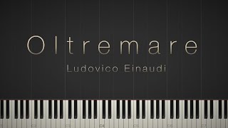 Oltremare  Ludovico Einaudi \\ Synthesia Piano Tutorial [upl. by Raynor995]