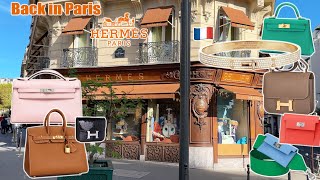 BACK IN PARIS HERMES LUXURY SHOPPING VLOG → GEORGE V HERMÈS [upl. by Ecilayram]