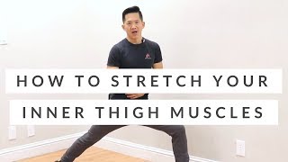 Tight adductors all day long How to stretch your inner thigh muscles [upl. by Corkhill]