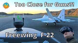 💥FPV Dogfight  Too Close for Guns vs Freewing F22 Raptor 90mm [upl. by Alliuqal]