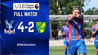 Full Match Crystal Palace vs Norwich City  4  2  U18 Premier League  140924 [upl. by Oiuqise]