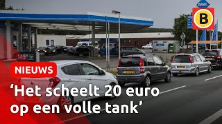 Brabanders tanken in Duitsland want daar is benzine veel goedkoper  Omroep Brabant [upl. by Adiuqal]