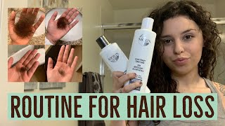 TELOGEN EFFLUVIUM HAIR ROUTINE nioxin review [upl. by Weidner]