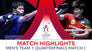 Dang Qiu GER vs Chuang Chih Yuan TPE  MT QF  Match 1  ITTFWorlds2024 [upl. by Birchard]