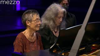 Mozart Piano Sonata K521  Martha Argerich amp Maria João Pires [upl. by Bubb]