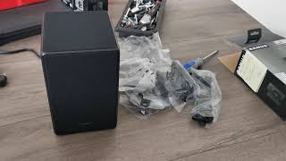 HOW TO MOUNT SAMSUNG SOUNDBAR REAR SPEAKERS HWQ950 HWQ990 HWQ930 [upl. by Tanah]