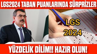 LGS2024 Liselerin Taban Puanlarında ve Yüzdelik Dilim Sürprizlere Hazır Olun [upl. by Duhl]