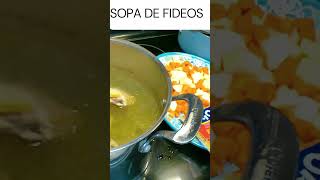 FIDEOS CON CALDO DE POLLO CONCENTRADO DESCUBRE ESTA DELICIA [upl. by Kristianson]