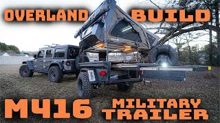 🚨overland build m416 trailer slide out kitchen overlandvehiclesystems1700 [upl. by Ahseeyt]