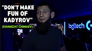 Khamzat Chimaev Gets Angry And Leaves After Reporter Makes Fun Of Chechen Leader Ramzan Kadyrov [upl. by Crowns]