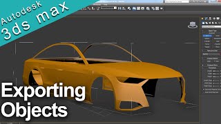 How to Export an Object in 3ds Max [upl. by Eisse]