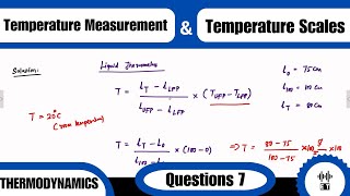 Temperature Measurement And Temperature Scales  Questions 7  Thermodynamics [upl. by Verna]