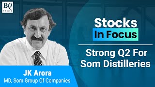 Stocks In Focus  Som Distilleries Q2 Profit Jumps 80  BQ Prime [upl. by Annam]