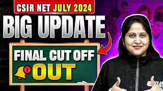 CSIR NET Cut off 2024 I CSIR NET July Cut Off Released I CSIR NET July Result 2024 Out  PW [upl. by Tila]