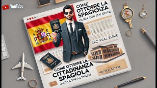 Come ottenere la cittadinanza spagnola [upl. by Rome82]