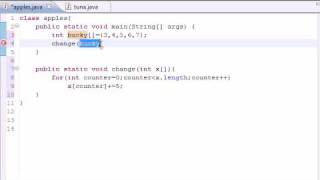 Java Programming Tutorial  32  Arrays in Methods [upl. by Nahtnoj]