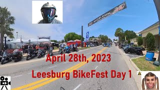 Leesburg BikeFest April 28th 2023 Day 1 [upl. by Ahsinra275]