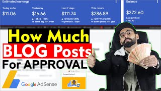 How Many Blog Posts for AdSense Approval  Google AdSense Approval  Blog Course Part 11 [upl. by Nohsar]