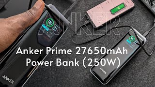 Anker Prime 27650mAh Power Bank 250W [upl. by Elleirua]