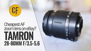 Cheapest AF zoom lens on eBay Tamron 2880mm f3556 lens review [upl. by Onfroi]