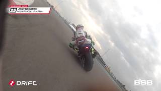 Onboard with Josh Brookes MCE BSB Race 2 [upl. by Lambard]