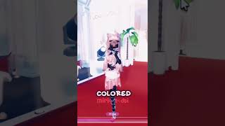 colored vs uncolored  dresstoimpress dti fashion roblox fyp fypシinspo outfits [upl. by Elstan837]