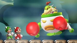 New Super Mario Bros U CoOp Walkthrough  World 7  Meringue Clouds 2 Player [upl. by Eitsirk]