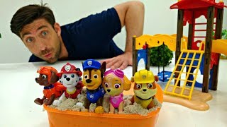 Vidéo pour enfants du Jardin denfant de Romain № 31 Pat Patrouille en jouets [upl. by Symer]