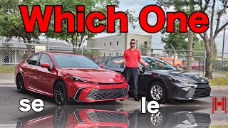 2025 Toyota Camry SE vs the Camry LE All Specs ampTest Drive [upl. by Drofnelg]