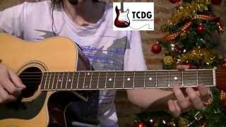 Como tocar NAVIDAD en guitarra acústica MUY FÁCIL Jingle Bells por Mario Freiria TCDG [upl. by Amador]